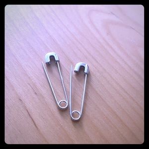 Faux Safety Pin Earrings